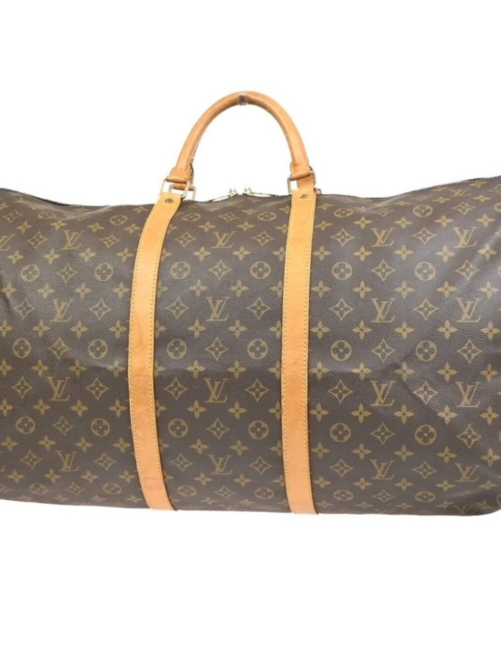LOUIS VUITTON Keepall 60 Travel Hand Bag Monogram Leather Brown